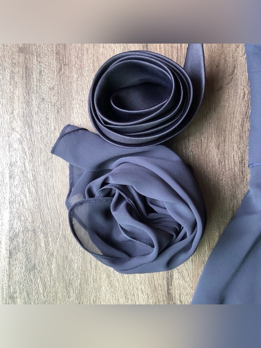 Mori Lee Strapless Slate Blue Cocktail Dress - Picture 4 of 10